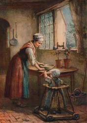 La jeune mère, vers 1887
