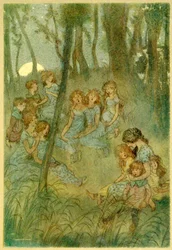 Et chaque nuit les fées des prés, regardez-vous chanter, de Les Joyeuses Commères de Windsor, 1910