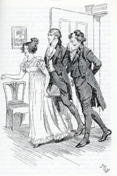 Emma invitant M. Elton à admirer le portrait de Harriett