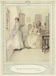 Illustration pour She Stoops to Conquer de Goldsmith