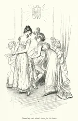 Illustration pour Northanger Abbey de Jane Austen