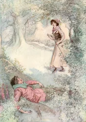 Illustration pour Comme il vous plaira de Shakespeare