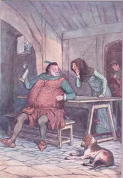 Marry est le court et le long de cela (illustration de Les Joyeuses Commères de Windsor)
