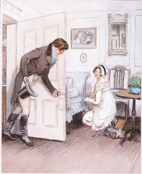 Valentine : "La voir à genoux, décorant les petites jambes du canapé avec des volants comme si c