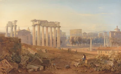 Vue du Forum à Rome