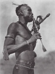 Afrique : Joueur de flûte Niambara