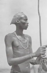 Homme Dinka (photo n/b)