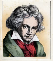 Portrait du compositeur et pianiste allemand Ludwig Van BEETHOVEN (1770-1827)