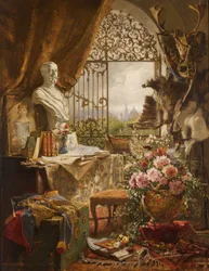 Nature morte avec buste du prince héritier Rudolf