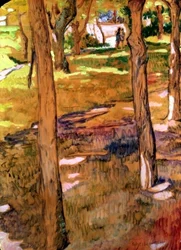 Figures dans un paysage