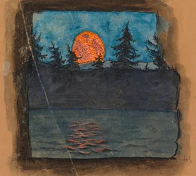 La lune se lève