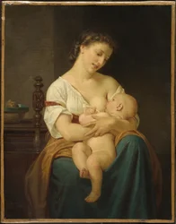 Mère et enfant, vers 1869