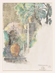 Escalier dans le jardin de Taormina