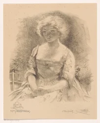 Fille assise