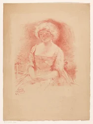 Fille assise