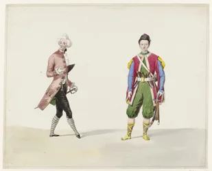 Deux hommes en costume historique, 1841
