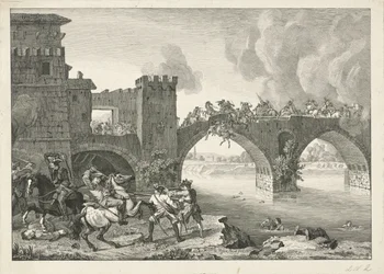 Combat sur un pont
