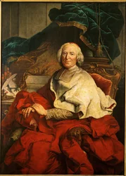 Le cardinal André-Hercule de Fleury, premier ministre du roi Louis XV ... (huile sur toile)