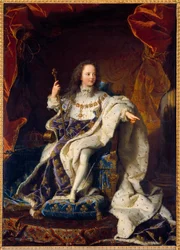 Portrait de Louis XV enfant de cinq ans en costume sacré, roi de France (1710-1774)