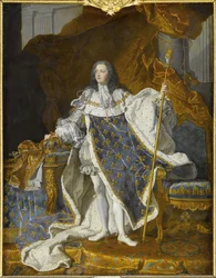 Portrait de Louis XV en costume royal