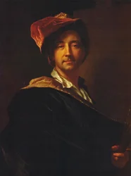 Français :  Autoportrait au turban Self Portrait in a Turban