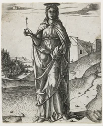 Sainte Lucie, c.1510 (gravure)