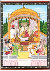 Cérémonie divine de Brahma Saraswati