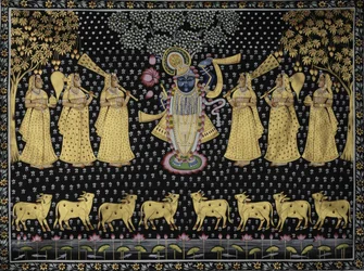 Le divin Krishna et les gopis