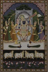 Shreenathji avec les Gopis