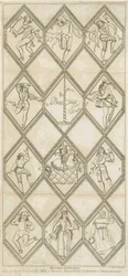 Fenêtre en verre de Betley - Danseurs de Morris
