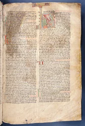 Le début du Récit de Halfdan le Noir, du Flateyjarbók, le Livre de Flatey, fin du XIVe siècle