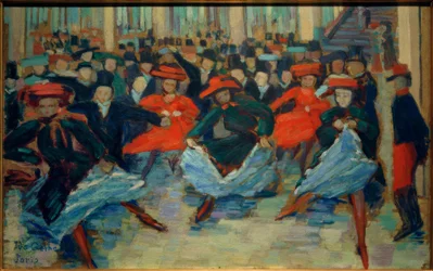 Tableau de danse VIII (Danseuses de can-can chez Bullier)