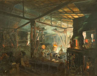 France, La Fonderie, vers 1864 (huile sur toile)