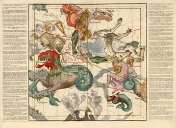 Équinoxe de printemps, Planche 2 de Globi coelestis in tabulas planas redacti descriptio, pub. 1674