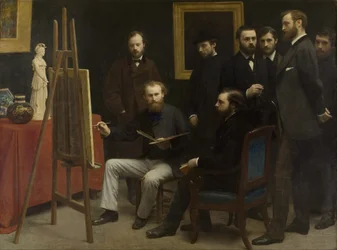 Un atelier aux Batignolles, 1870