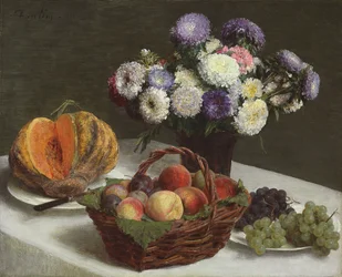 Fleurs et fruits, 1865
