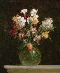 Narcisses Blancs, Jacinthes et Tulipes, 1864