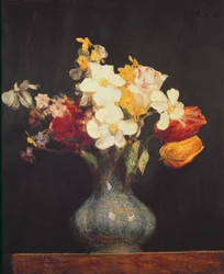 Narcisses et tulipes, 1862