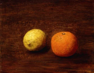 Nature morte, citron et orange, 1868
