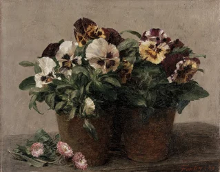 Nature morte de pensées et de marguerites, 1889