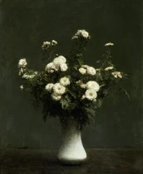 Vase de chrysanthèmes