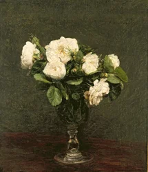 Roses blanches, 1875