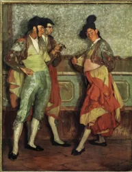Ignacio Zuloaga / Jeunes toreros de village, 1906, 197 × 154 cm