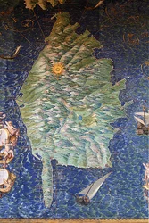 Carte de la Corse - La Galerie des Cartes - Musées du Vatican.