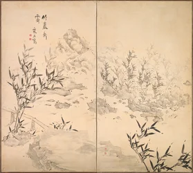 Bambou par beau temps après la pluie, milieu des années 1700