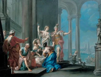 Achille et les filles de Lycomède