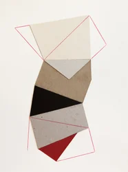 Collage géométrique en papier