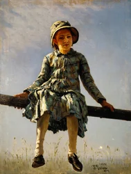 Libellule. Portrait de la fille du peintre, 1884