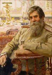 Portrait du neurophysiologiste et psychiatre Vladimir Bekhterev 1857-1927, 1913