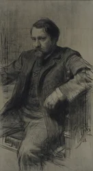 Portrait du peintre Valentin Alexandrovich Serov 1865-1911, 1901